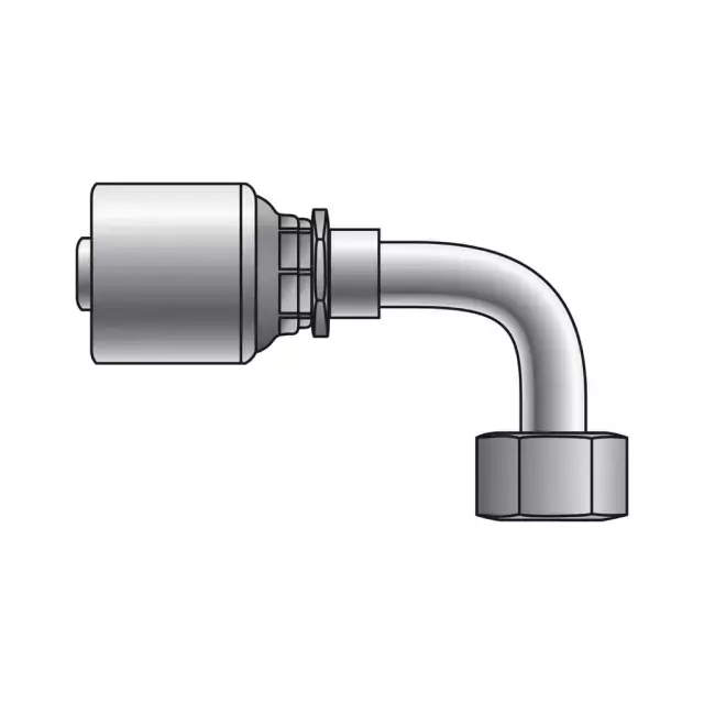 Terminal hidráulico Gates una pieza F-90-X JIC – 8G-12FJX90