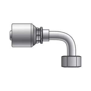 Terminal hidráulico Gates una pieza F-90-X JIC – 8G-8FJX90