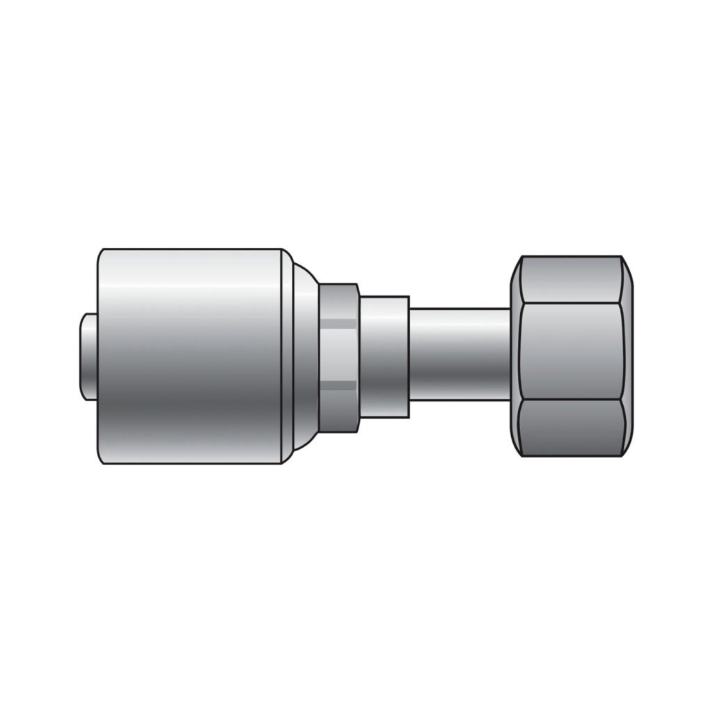 Terminal hidráulico Gates una pieza F-0-X JIC – 8G-8FJX