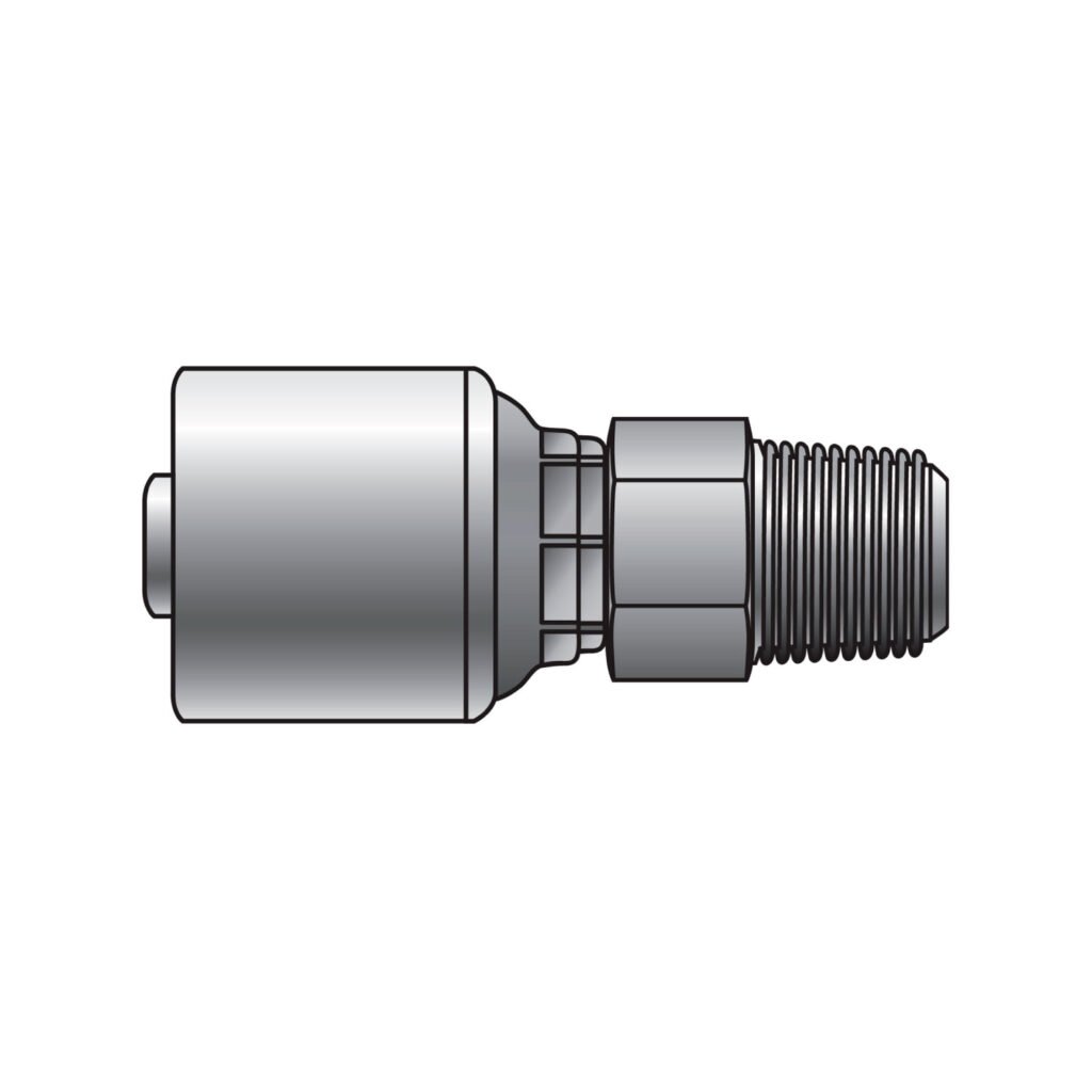 Terminal hidráulico Gates una pieza M-0 NPT LN – 4G-4MPLN