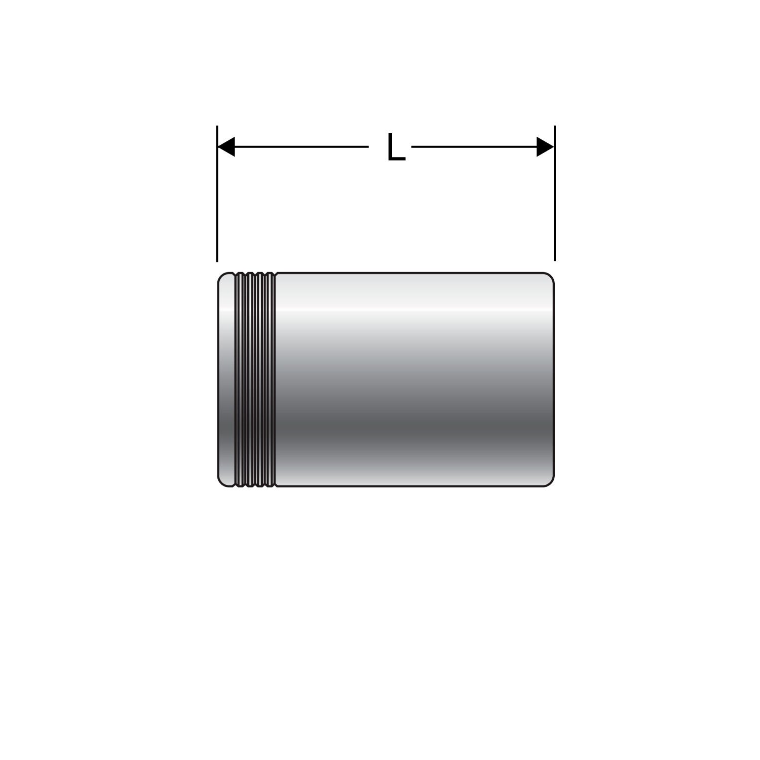 Terminal hidráulico Gates dos piezas 6 Ref Camisa – 20GS1F-6